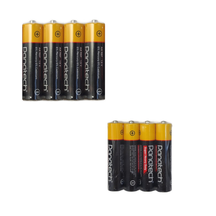 باتری قلمی و نیم قلمی پاناتک مدل Super Heavy Duty بسته ۸ عددی
