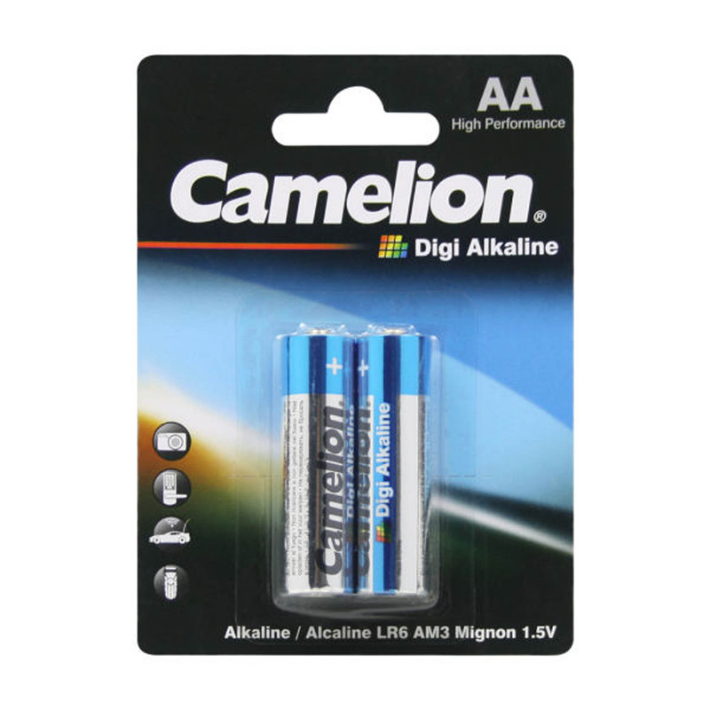 باتری قلمی کملیون مدل Digi Alkaline LR6AM3-mignon بسته 2 عددی