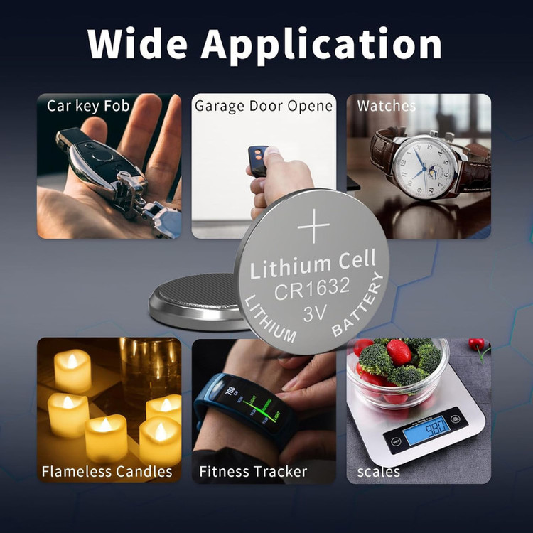 باتری سکهای لیتیومی پی کی سل مدل CR1632 ولتاژ 3 ولت بسته 5 عددی