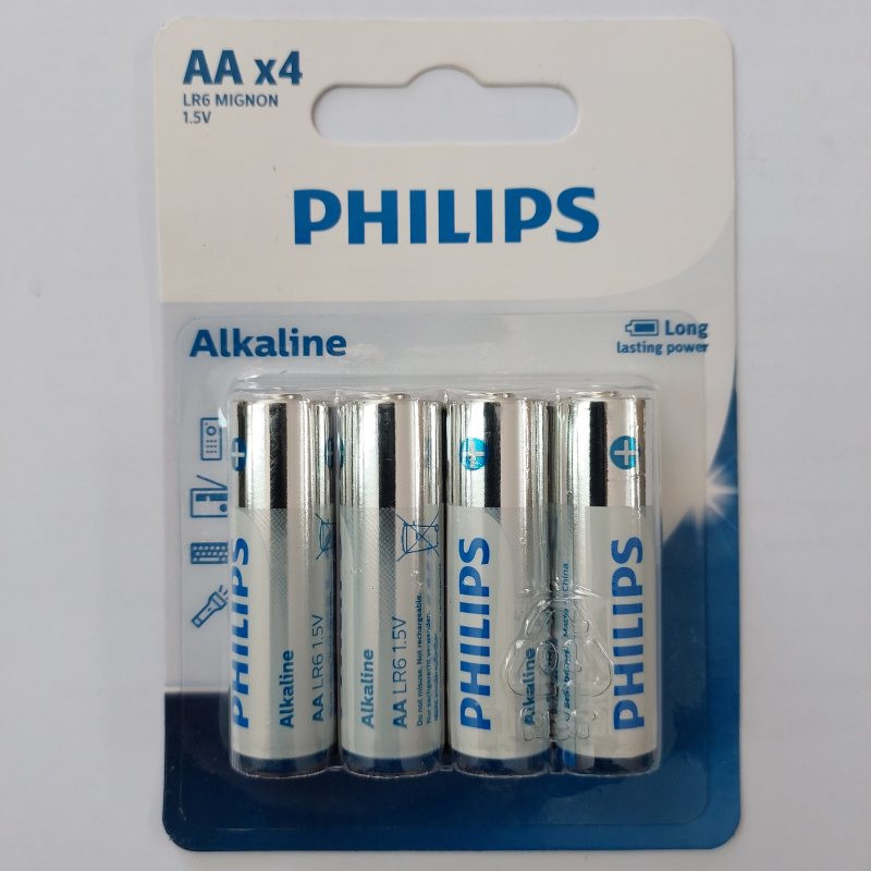 باتری قلمی فیلیپس مدل آلکالاین Alkaline بسته چهار عدد