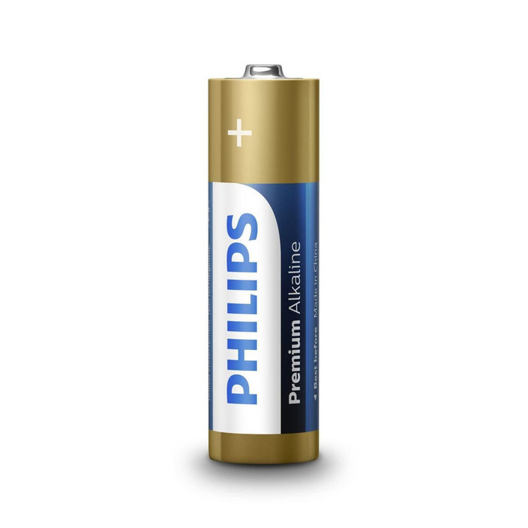 باتری قلمی فیلیپس مدل Premium Alkaline LR6M4B بسته چهار عددی