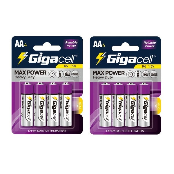 باتری قلمی گیگاسل مدل Max Power بسته 8 عددی