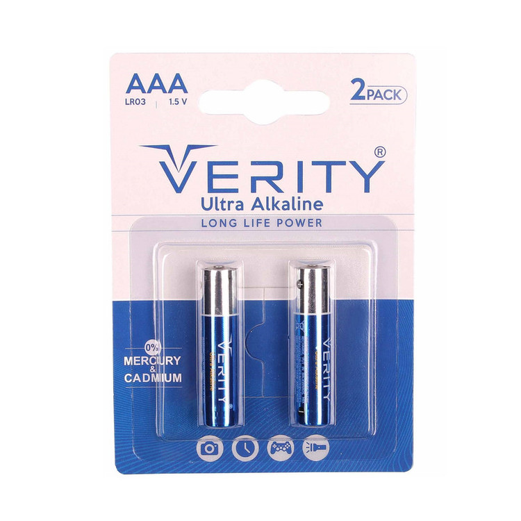 باتری قلمی و نیم قلمی وریتی مدل Ultra Alkaline بسته 16 عددی