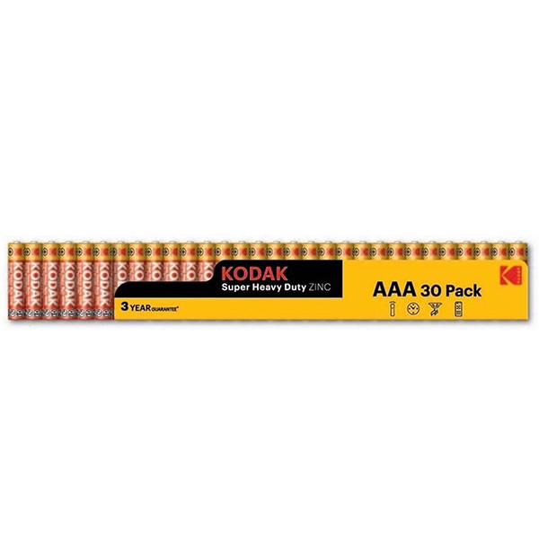باتری نیم قلمی کداک مدل Super Heavy Duty Zinc بسته 30 عددی