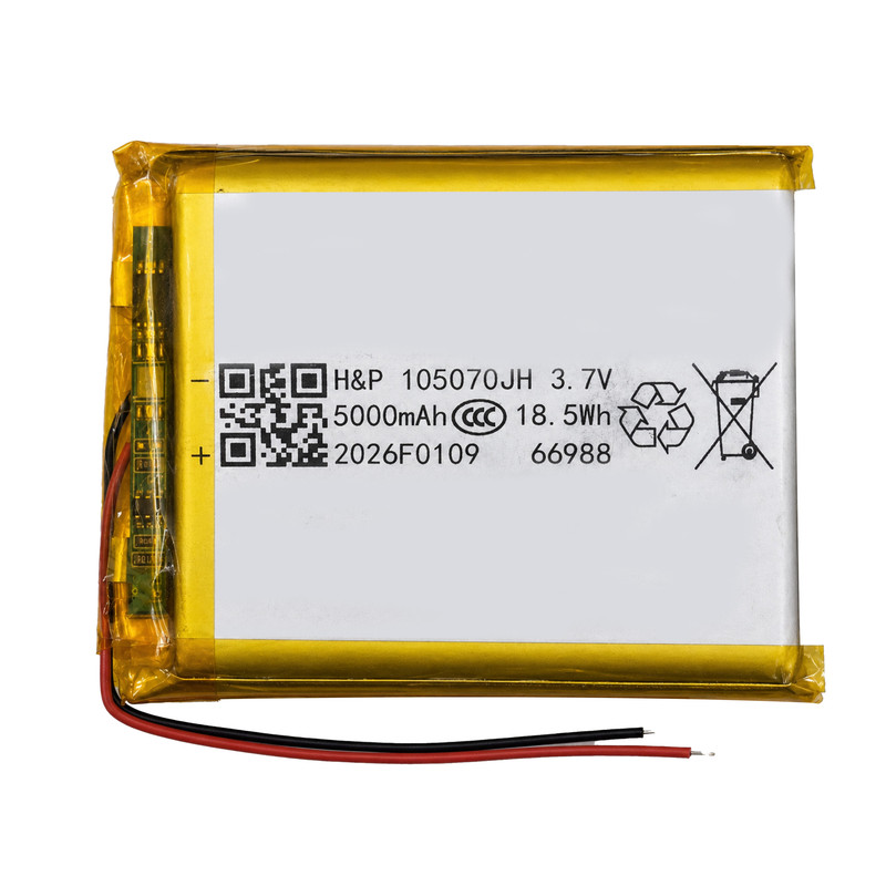 باتری لیتیومی قابل شارژ مدل H&P-105070 ظرفیت 5000 میلی آمپر ساعت