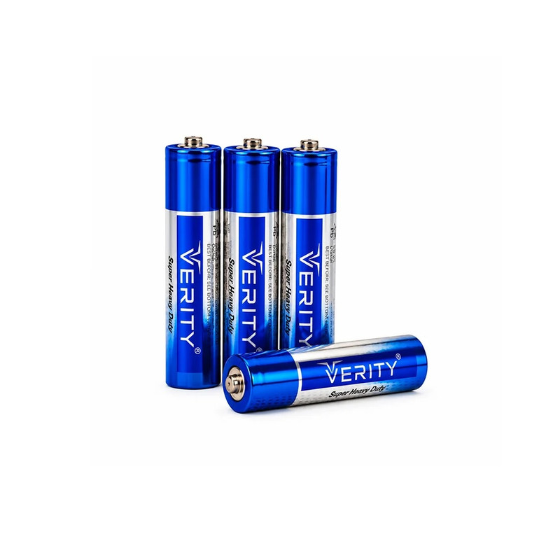 باتری نیم قلمی وریتی مدل SUPER HEAVY DUTY SHIRINK AAA بسته 20 عددی