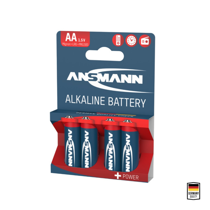 باتری قلمی آنسمن مدل Alkaline Plus بسته ۴ عددی