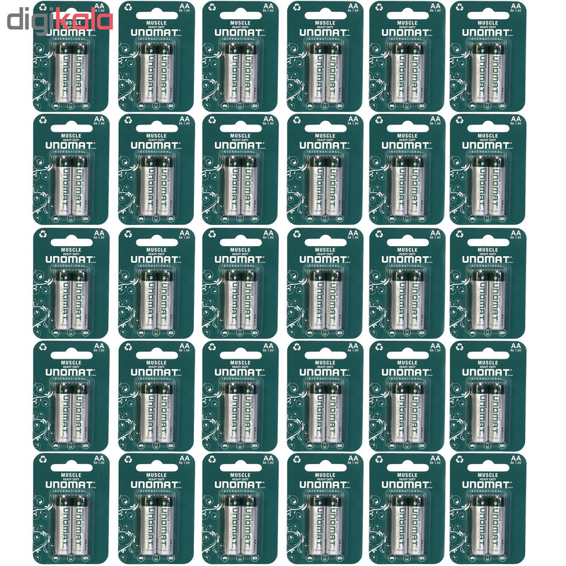 باتری قلمی یونومات مدل Muscle Heavy Duty بسته 60 عددی