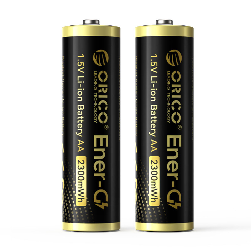 باتری لیتیومی قابل شارژ اوریکو مدل EG5-UN-2PK-BP ظرفیت 2300 میلیآمپرساعت بسته دو عددی
