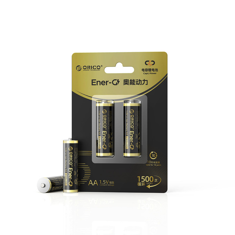 باتری لیتیومی قابل شارژ اوریکو مدل EG5-UN-2PK-BP ظرفیت 2300 میلیآمپرساعت بسته دو عددی