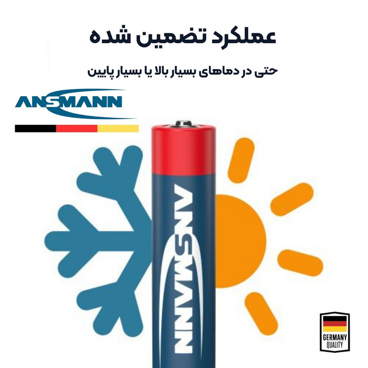 باتری قلمی آنسمن مدل Alkaline Plus بسته 12 عددی