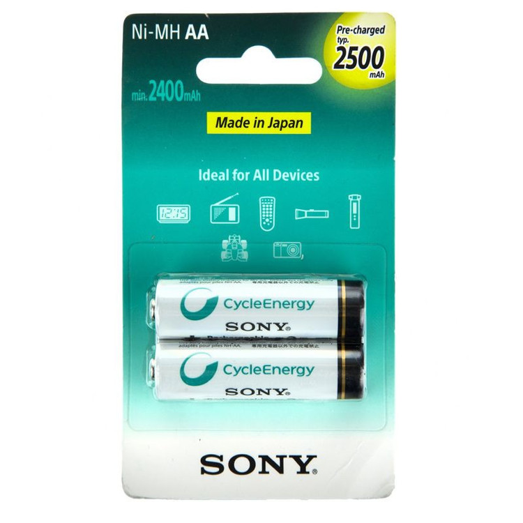 باتری قابل شارژ قلمی مدل NH-AA-B2GN بسته دو عددی