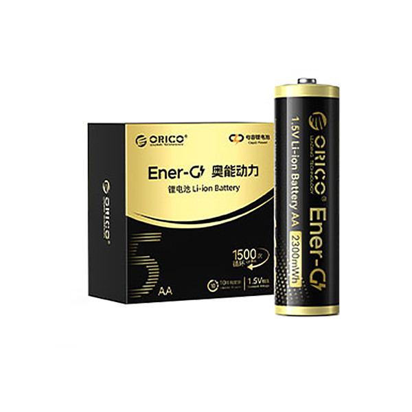 باتری لیتیومی قابل شارژ اوریکو مدل EG5-UN-8PK-EP ظرفیت 2300 میلی‌آمپرساعت بسته 8 عددی