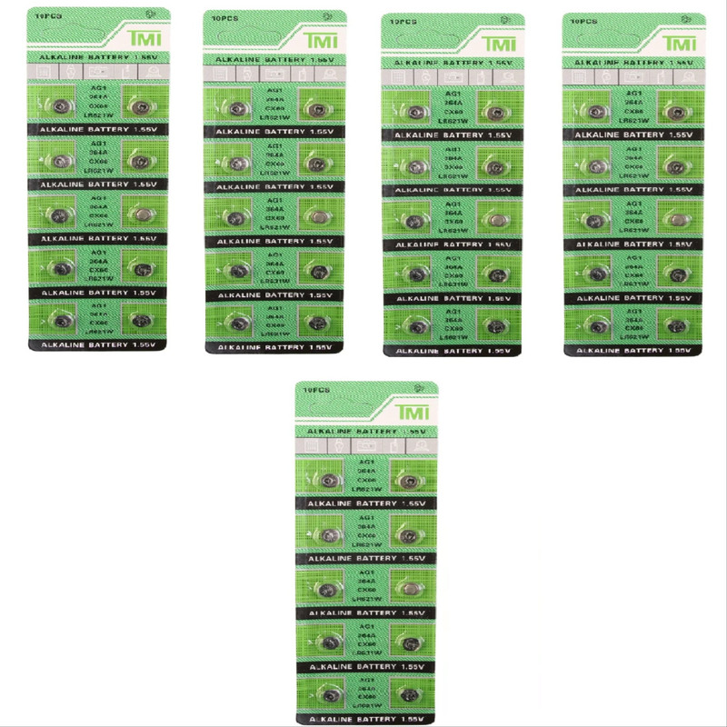 باتری ساعت تی ام ای مدل AG 1 (LR621W) بسته 50 عددی