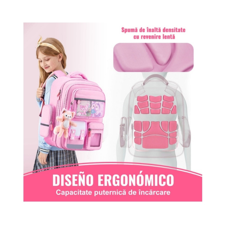 کوله پشتی مدل تانکی دخترانه خرگوش دار کد pink4709