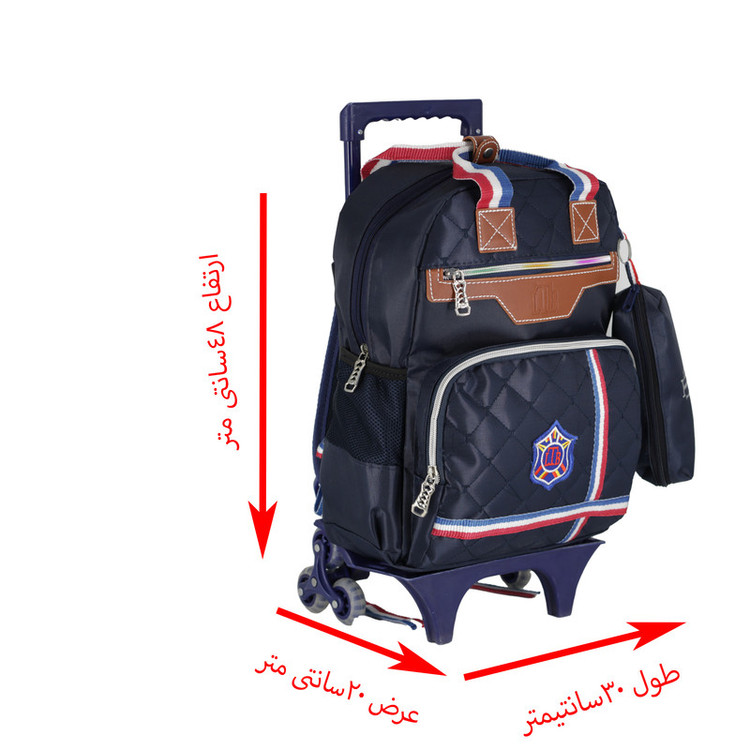 کوله پشتی چرخ دار مدل 892به همراه جامدادی
