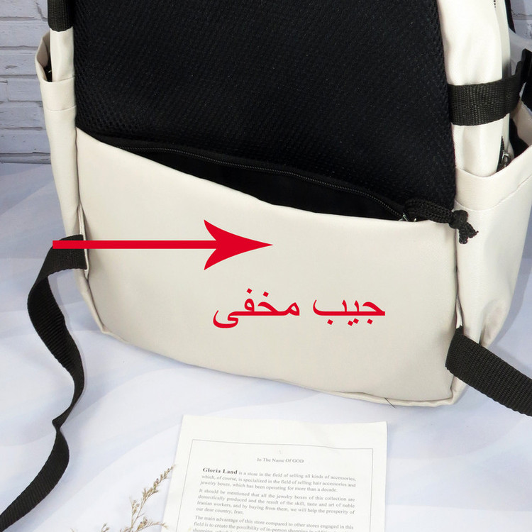 کوله پشتی مدرسه مدل پاستیلی کد G_Lnd_00019