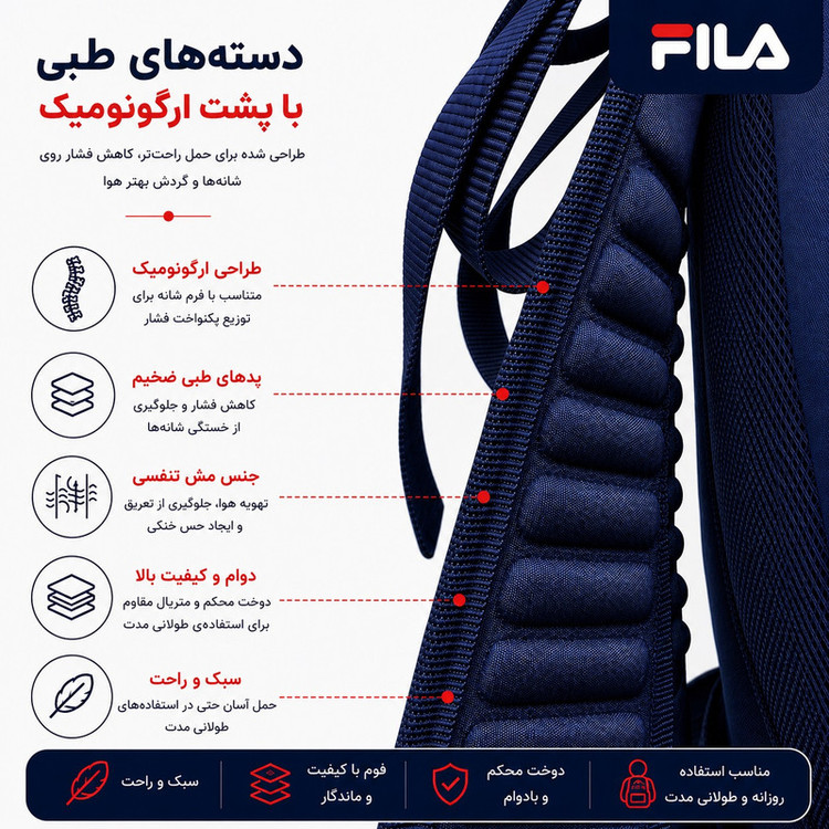 کوله پشتی مدرسه مدل Alfa کد TL-1003