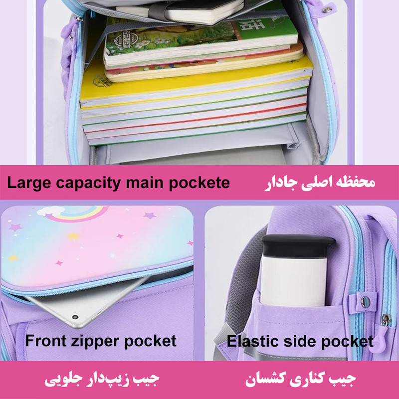 کوله پشتی مدرسه هواچنگ مدل مرد عنکبوتی