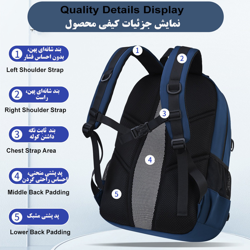 کوله پشتی مدرسه ژیما کد 5421