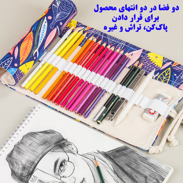 جامدادی مدل رولی طرح ماهی کد 48
