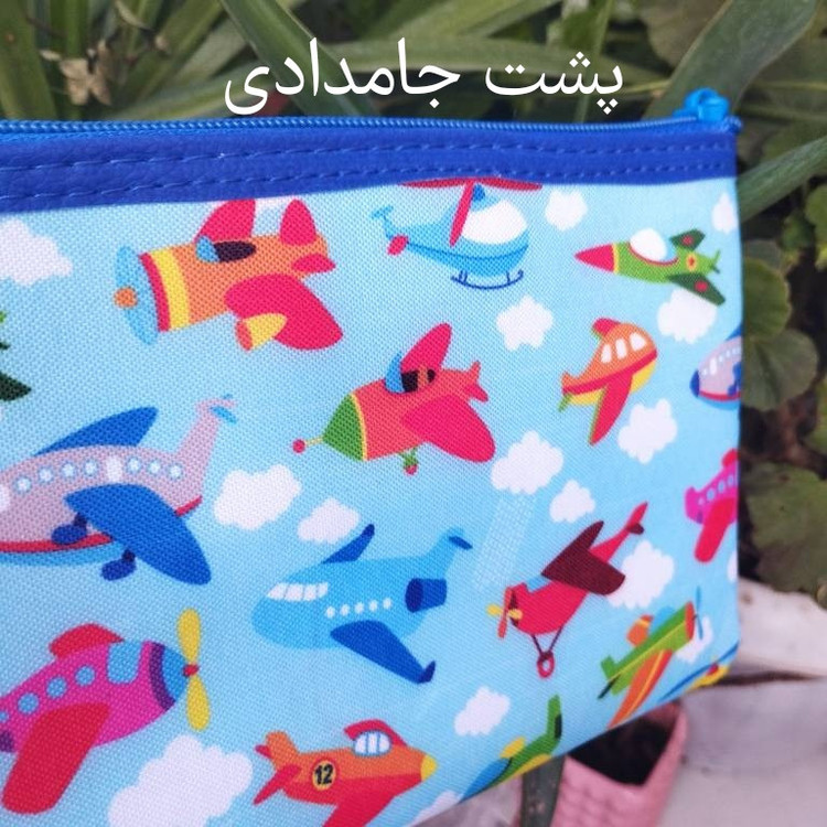 جامدادی پانی پو مدل شفاف طرح آکواریوم هواپیما