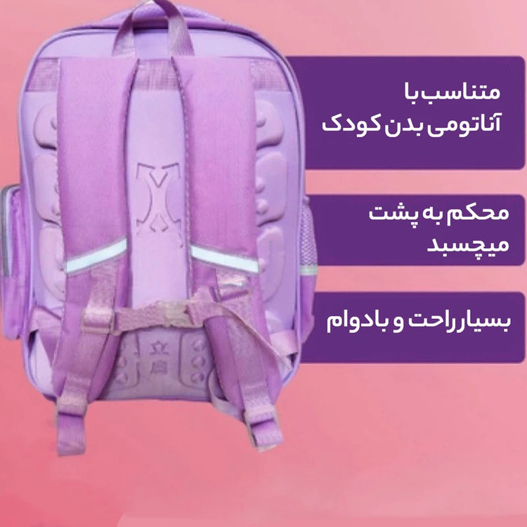کوله پشتی مدرسه مدل لبوبو طرح آیرودینامیک