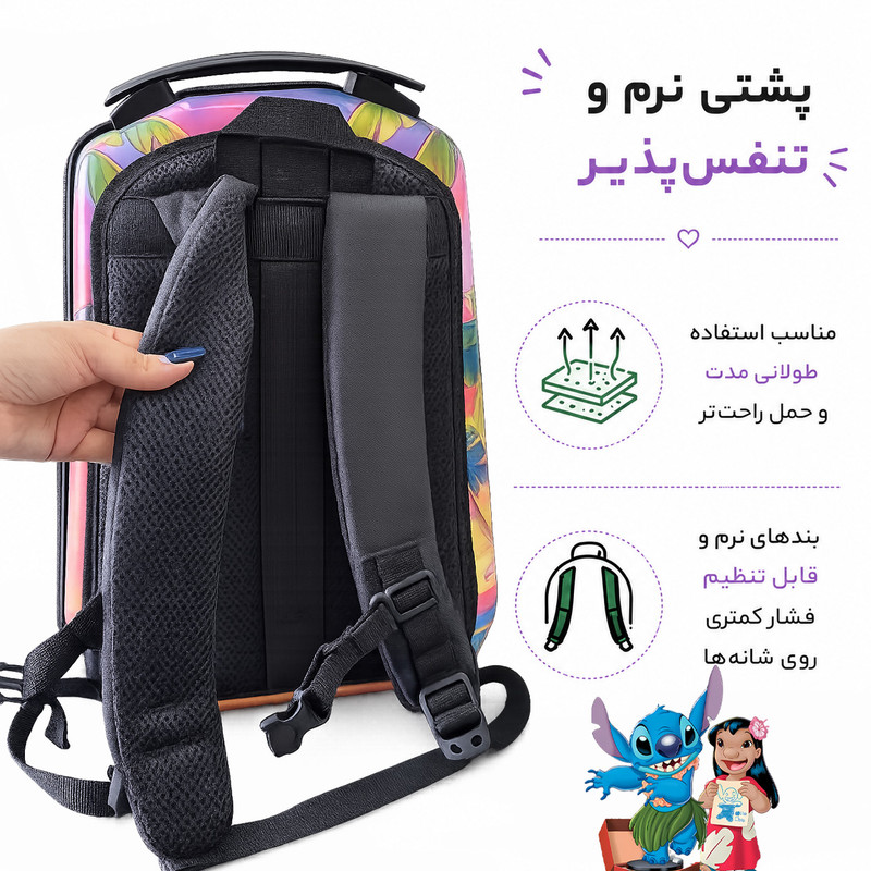 کوله پشتی مدرسه مارینوکس مارول مدل Stitch
