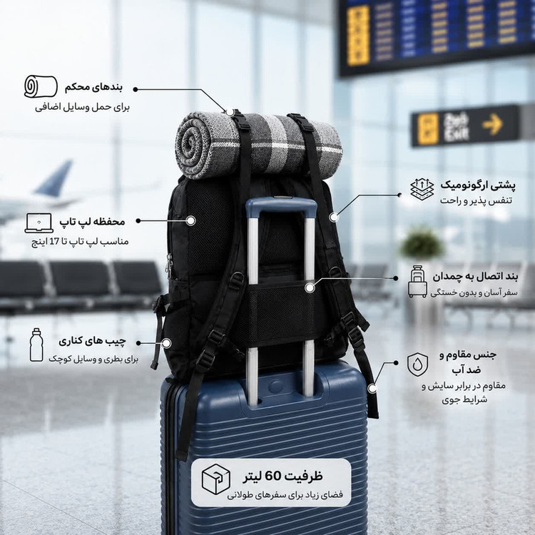 کوله پشتی مدرسه بنتون مدل ZK-9903