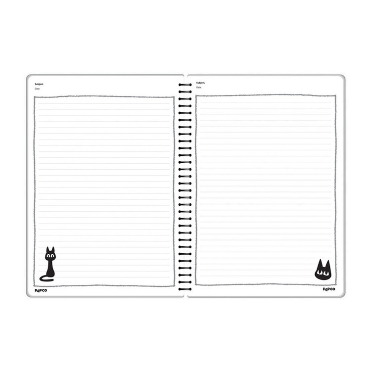 دفتر مشق 100 برگ پاپکو طرح CAT-B&W کد NP-41015