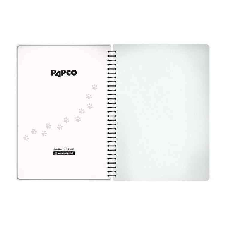 دفتر مشق 100 برگ پاپکو طرح CAT-B&W کد NP-41015