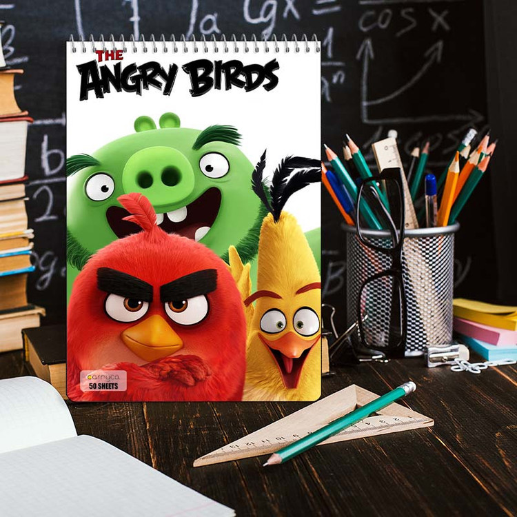 دفتر نقاشی 50 برگ سیمی کارنیکا طرح The Angry Birds کد 99768