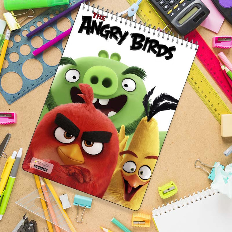 دفتر نقاشی 50 برگ سیمی کارنیکا طرح The Angry Birds کد 99768