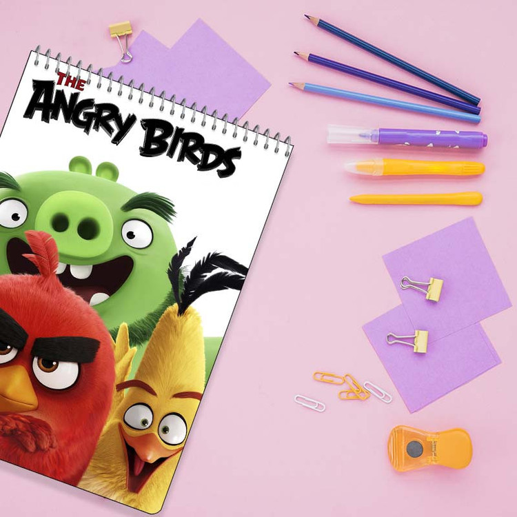 دفتر نقاشی 50 برگ سیمی کارنیکا طرح The Angry Birds کد 99768