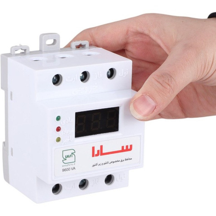 محافظ ولتاژ 40 آمپر سارا مدل زیر کنتور 9600VA
