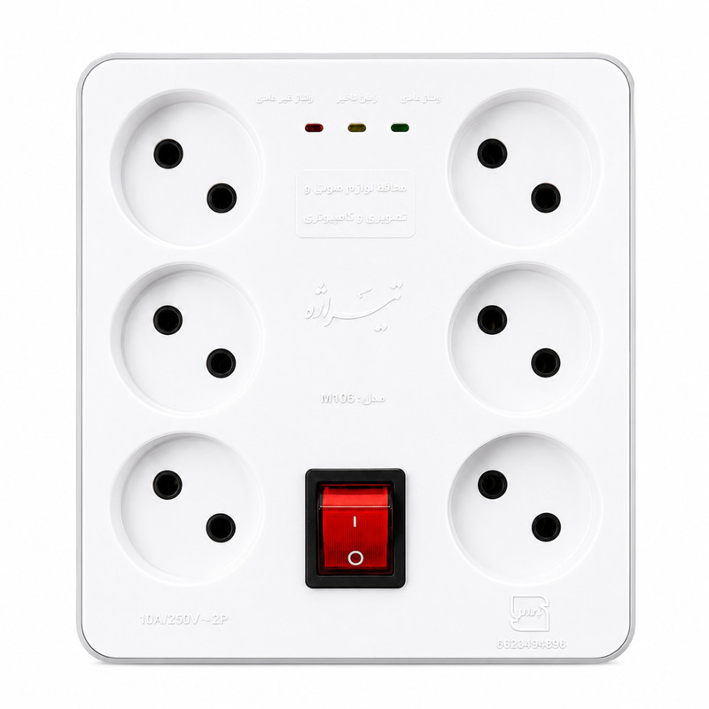محافظ ولتاژ تیراژه مدل M106 مخصوص کامپیوتر و تلویزیون
