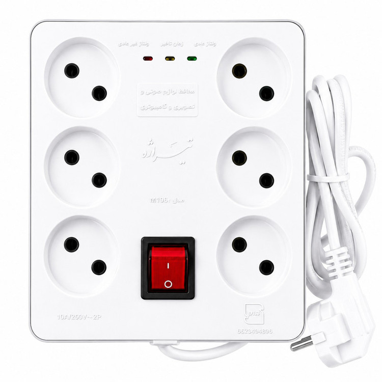 محافظ ولتاژ تیراژه مدل M106 مخصوص کامپیوتر و تلویزیون