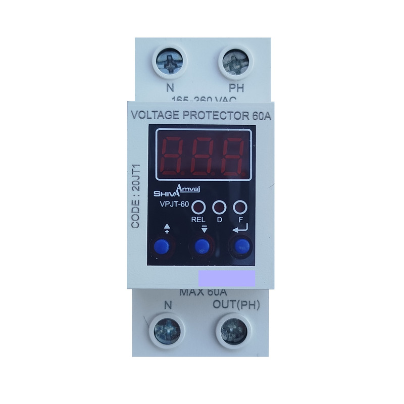محافظ ولتاژ دیجیتال60A شیوا امواج مدل VPJT-60 کد 20JT1