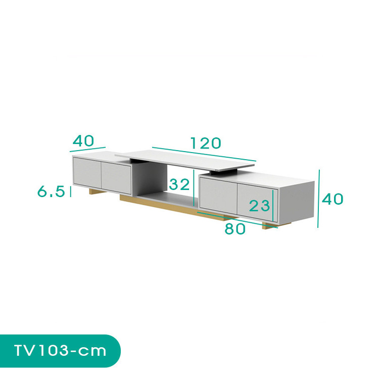 میز تلویزیون اسمردیس مدل TV103 مناسب برای تلویزیون تا 75 اینچ