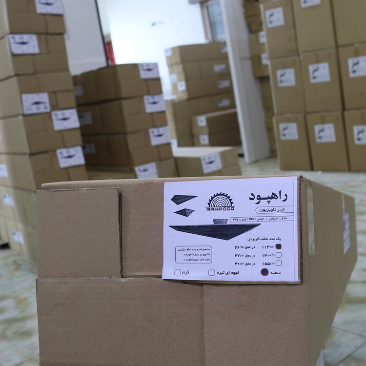میز تلویزیون دیواری راهپود مدل نیلوفر A113 به همراه طبقه دیواری