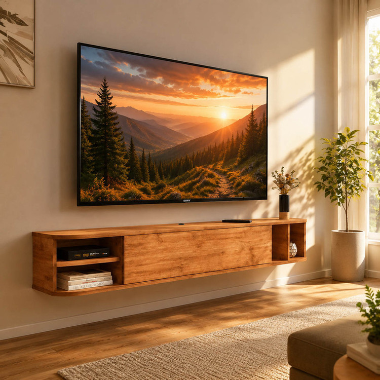 میز تلویزیون دیواری مدل WTV1500 1K140 مناسب برای تلویزیون تا 60 اینچ