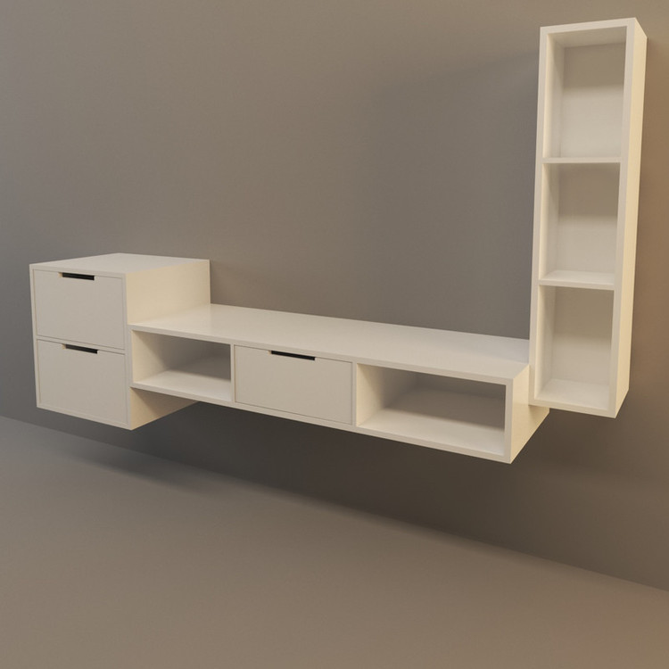 میز تلویزیون اعیان مدل دیواری FH217